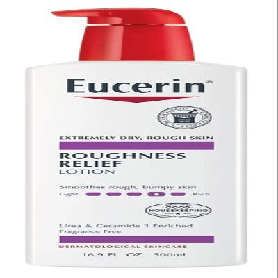 Eucerin Lotion Roughness Relief 16.9 Ounce (500ml) (2 Pack)