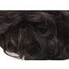 Remeehi Curly Human Hair Topper 11x13cm Flat Bangs Clips in Hair Piece Toupee Wiglet for Women Thin Hair,Dark Brown view 4