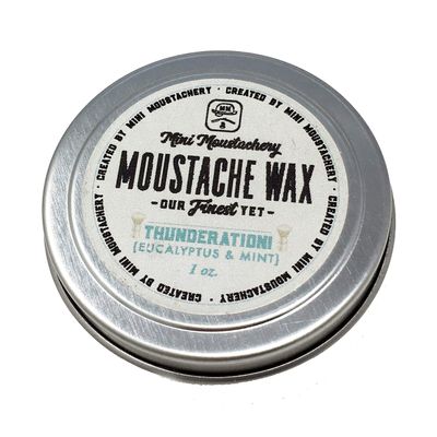 Mini Moustachery Wax Thunderation (Eucalyptus & Mint)