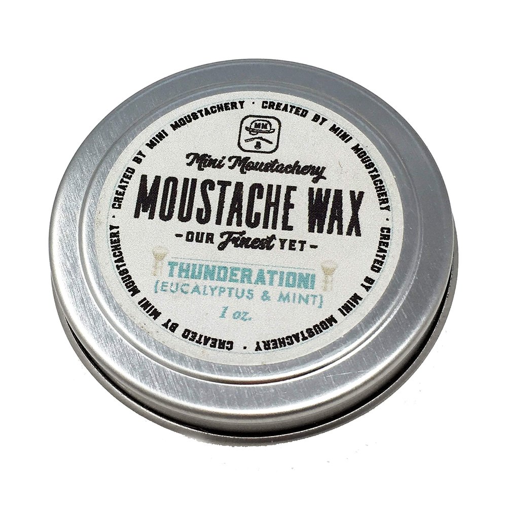 Mini Moustachery Wax Thunderation (Eucalyptus & Mint)