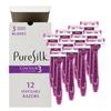 Pure Silk Contour 3 Premium Disposable Razor Value Pack Bundle (3 Packs/12 Total Razors) view 1