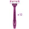 Pure Silk Contour 3 Premium Disposable Razor Value Pack Bundle (3 Packs/12 Total Razors) view 4