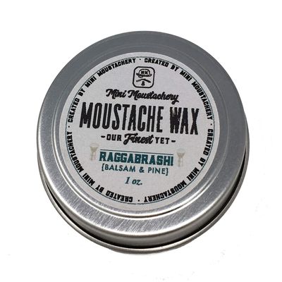 Mini Moustachery Wax Raggabrash (Balsam & Pine)