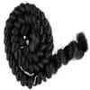 Mehron Makeup Crepe Hair | Fake Hair for Special Effects Makeup, Theatre, Stage & Screen, Cosplay, Halloween FX| 12 Inch Extra Long Braid (Black) view 1