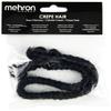 Mehron Makeup Crepe Hair | Fake Hair for Special Effects Makeup, Theatre, Stage & Screen, Cosplay, Halloween FX| 12 Inch Extra Long Braid (Black) view 3