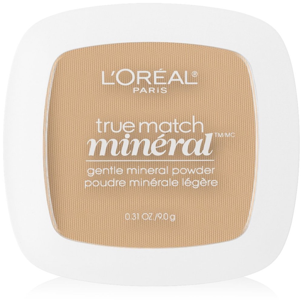 LOral Paris True Match Mineral Pressed Powder, Nude Beige, 0.31 Ounce