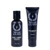 ZEUS Travel Beard Shampoo & Conditioner Combo for Men, Grooming Set with Green Tea & Essential Oils, Softens, Hydrates & Moisturizes Facial Hair (Made in USA) Sandalwood view 1