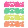 Sasswear Blacklight Heart Body Stickers - Neon, 40/pk view 2