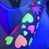 Sasswear Blacklight Heart Body Stickers - Neon, 40/pk view 3