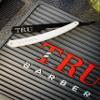 TRU BARBER Professional Barber Blade Straight Razor, Straight Blade Razor with 1.5mm Blade Exposure - Durable Straight Edge Razor, Single Edge (Black/White) view 2
