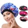 4 Pack Soft Satin Sleeping Cap Wide Band Salon Bonnet Silk Night Sleep Hat Hair Loss Cap for Women, 4 Styles view 1