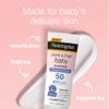 Neutrogena Pure & Free Baby Mineral Sunscreen Lotion with Broad Spectrum SPF 50 & Zinc Oxide, Water-Resistant, Hypoallergenic & Tear-Free Baby Sunscreen, 3 fl. oz, 3 pk view 3