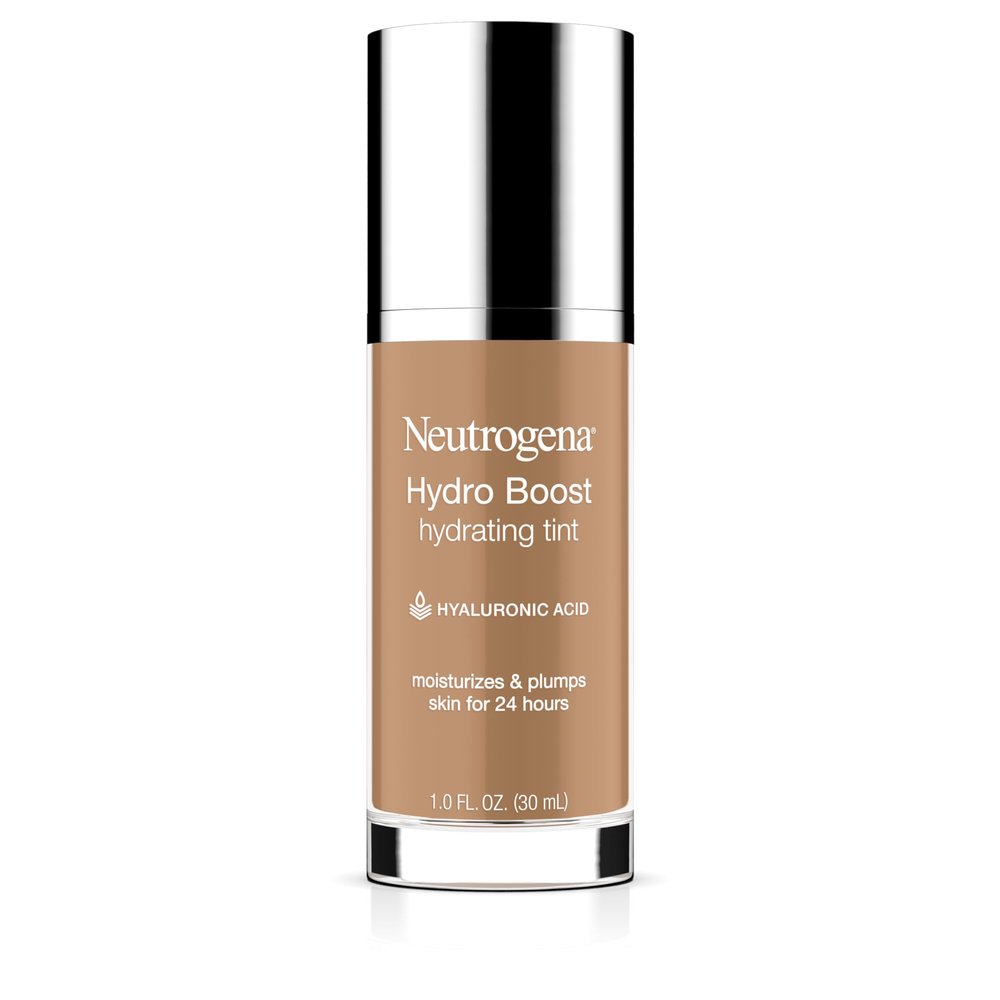 Neutrogena Hydro Boost Tint Foundation Makeup, 105 Caramel, 1.0 fl oz