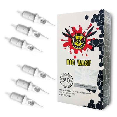 BIGWASP Professional 9RS Disposable Tattoo Needle Cartridge #12 Standard 9 Round Shader (1209RS) 20Pcs