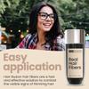 Hair Illusion Black Real Hair Fibers for Thinning Hair - 100% Natural Texture, Non Synthetic Hair Fibers - Bald Spot Cover Up for Women & Men - 38 Gram view 3