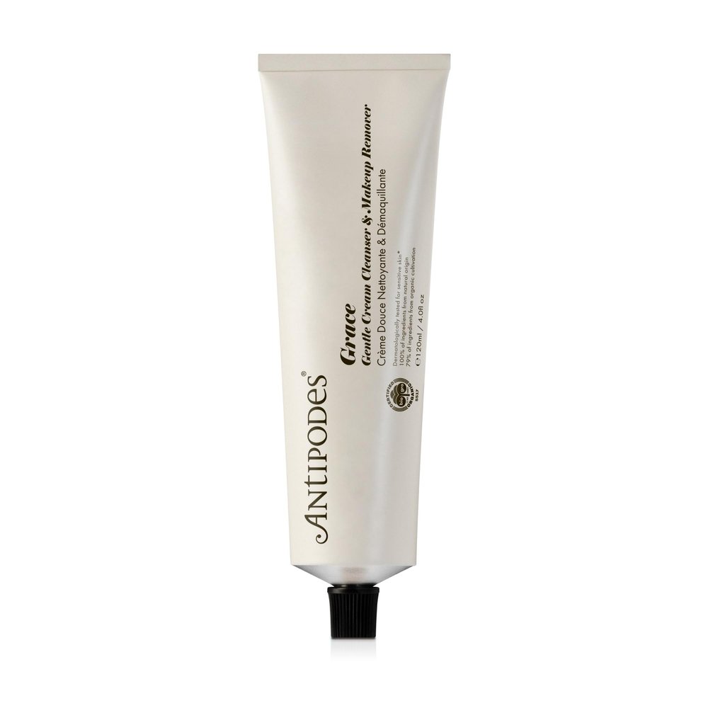 ANTIPODES Grace Gentle Cream Cleanser & Makeup Remover | Soothing Cleansing Cream For Sensitive Skin | With Antioxidant Skincare Ingredients | Dry Skin, Oily Skin & Normal Skin | 120 ml, 4 fl. Oz