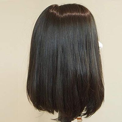 100 European Virgin Human Hair Jewish Wig Shevy Cap Silk Top None Lace Kosher Wigs High Density Silky Straight Human Hair Wigs