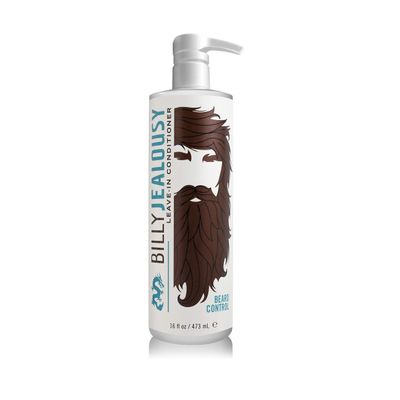 Billy Jealousy Beard Control Leave In Beard Conditioner for Men with Aloe Leaf Juice and Jojoba Seed Oil, Softens Hair and Skin, Light Hold with Matte Finish, 16 Fl Oz