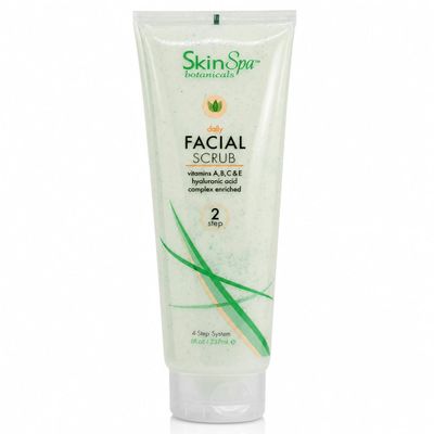 SKIN SPA At-Home Facial Scrub, Hydrating Exfoliating Cleanser, 8 oz
