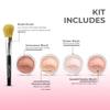 5pc BLUSH SET with BRUSH Mineral Makeup Kit Bare Face Powder Rouge Highlight (Sample Size Blush Set) view 2