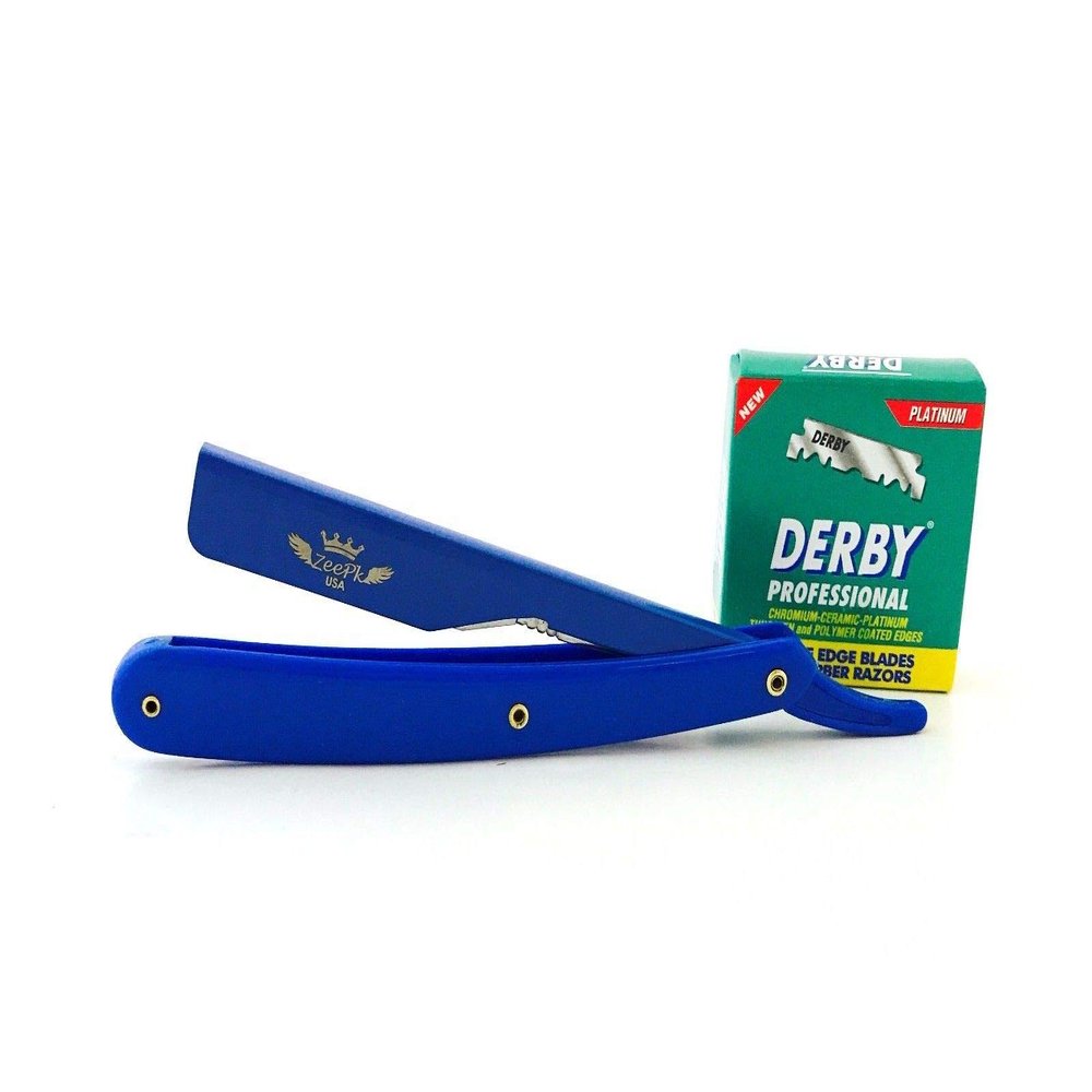 BARBER SALON STRAIGHT CUT THROAT WET SHAVING RAZOR NAVAJA WITH BLADES
