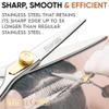 ShearGuru Professional Barber Kit/Salon Haircut Scissors Cutting Set - 6.5"-Straight Edge Razor Sharp Barber Scissors + Texturizing Thinning Shears Styling Hair for Women Men view 2