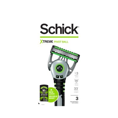 Schick Xtreme Pivot Ball Razor  Disposable Razors Men, Pivot Razor, Schick Pivot Ball, 3 Count