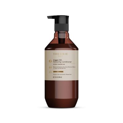 Theorie Argan Oil Ultimate Restoring Conditioner with Argan, Moringa, Grape Seed, and Sage Oil For Normal to Severely Damaged Hair,400 ml