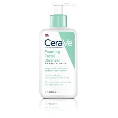 CeraVe Foaming Facial Cleanser, 12 Fl Oz (Pack of 3)