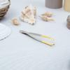 3 Claveles 12234 Pinza DEPILAR Crab, Gold Tip 8 cm view 4