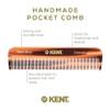 Kent FOT Handmade Pocket Comb for Men, Women and Kids, All Fine Tooth Hair Comb Straightener for Everyday Grooming and Styling Hair, Beard and Mustache, Saw Cut and Hand Polished, Made in England view 4