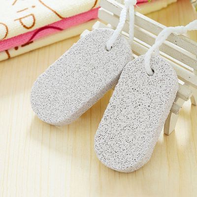 1 Pcs Lovely Popular Foot Natural Pumice Stone Pedicure Clean Light Weight Useful Rough Dry Color Grey