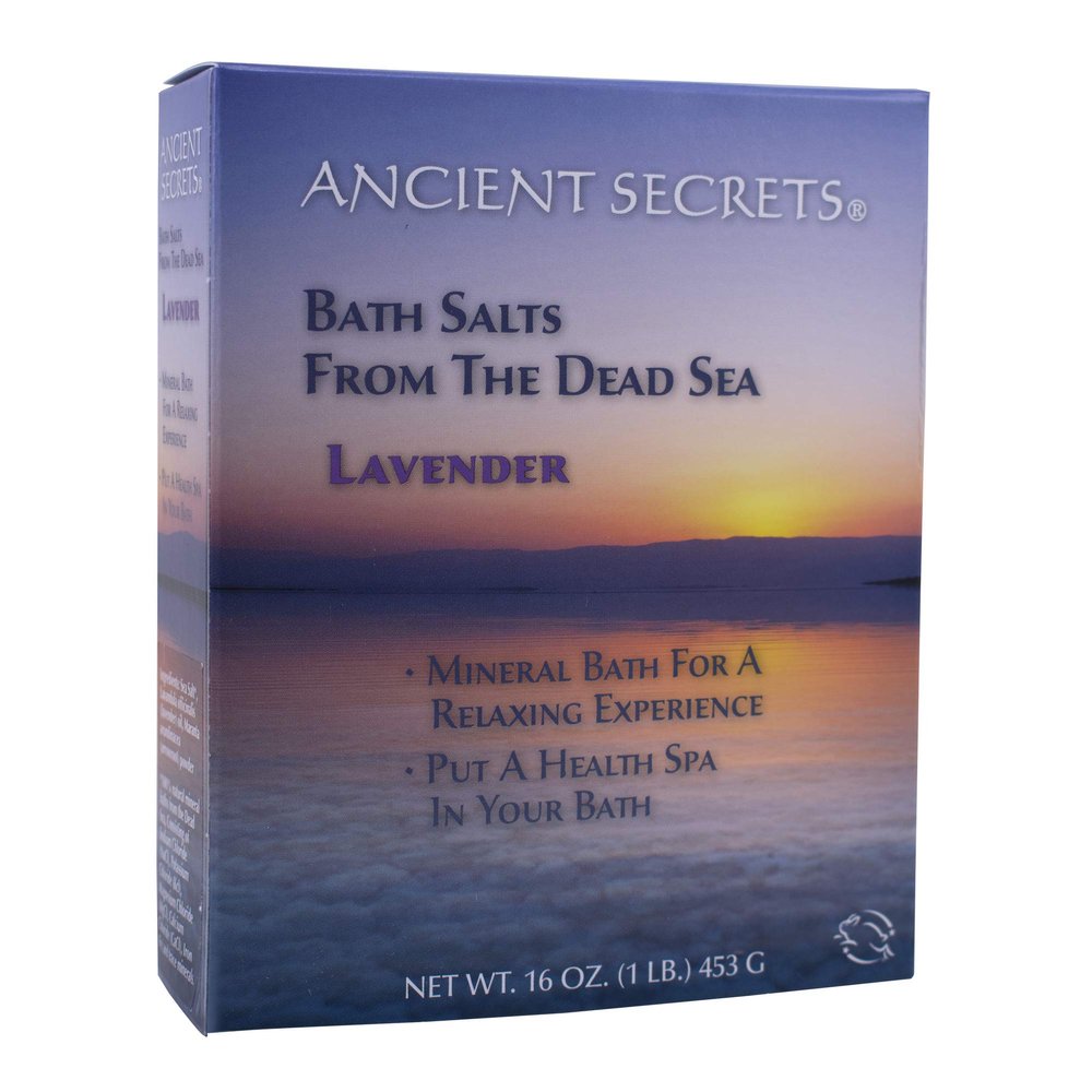 Ancient Secrets Bath Salts From The Dead Sea, Lavender, 16 Ounce