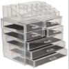 Sorbus Acrylic Makeup Organizer Set, 7-Drawer Vanity & Countertop Cosmetic Storage with Small & Wide Compartments, CLear Makeup Storage for Brushes, Jewelry  Holiday Gift for Women & Teens view 4