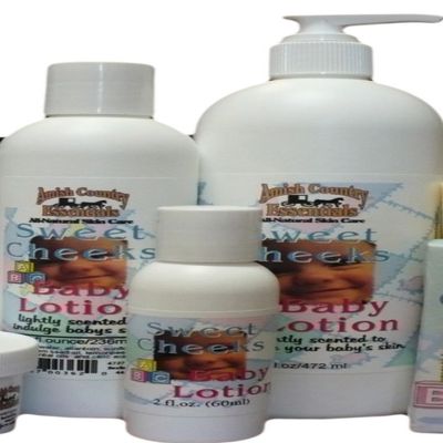 All Natural, Handmade, Sweet Cheeks Baby Lotion by Amish Country Essentials. 2oz