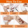 AHIER Temporary Tattoos for Women, 6 Sheets Henna Stickers, Waterproof Red Henna Tattoo Stickers for Women view 4