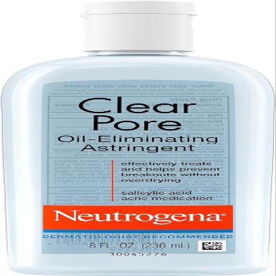 Neutrogena Clear Pore Oil-Eliminating Astringent 8 oz (Pack of 4)