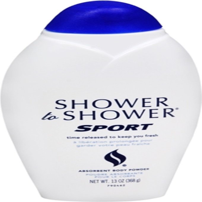 Shower to Shower Body Powder, Sport 13 oz (Pack of 9)