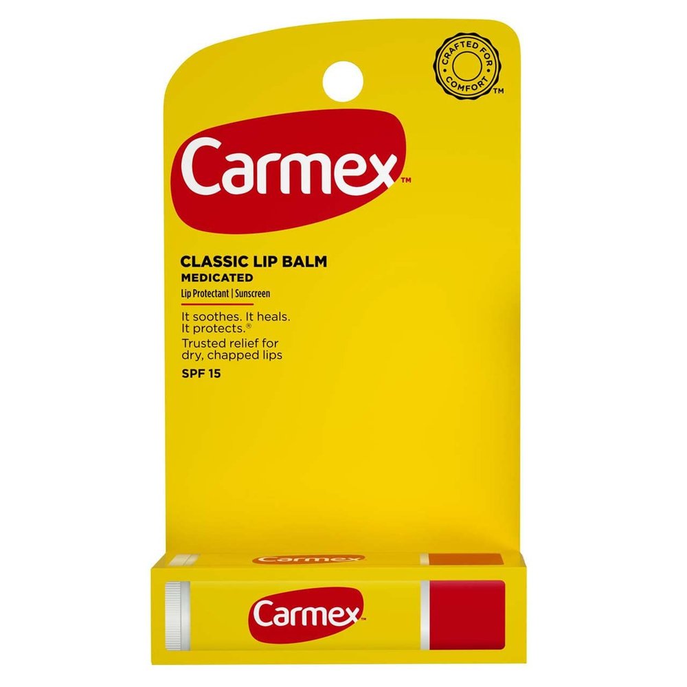 Carmex Click-Stick Moisturizing Lip Balm SPF 15 Original 0.15 oz (Pack of 5)