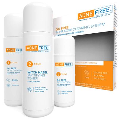AcneFree 24 Hour Acne Clearing System 1 kit (Pack of 2)