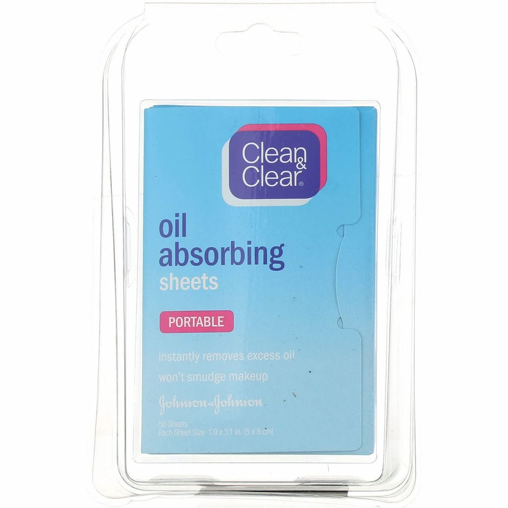 CLEAN & CLEAR Oil Absorbing Sheets 50 Each (Pack of 4)
