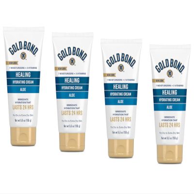 Gold Bond Ultimate Healing Skin Therapy Cream, Aloe 5.50 oz (Pack of 4)