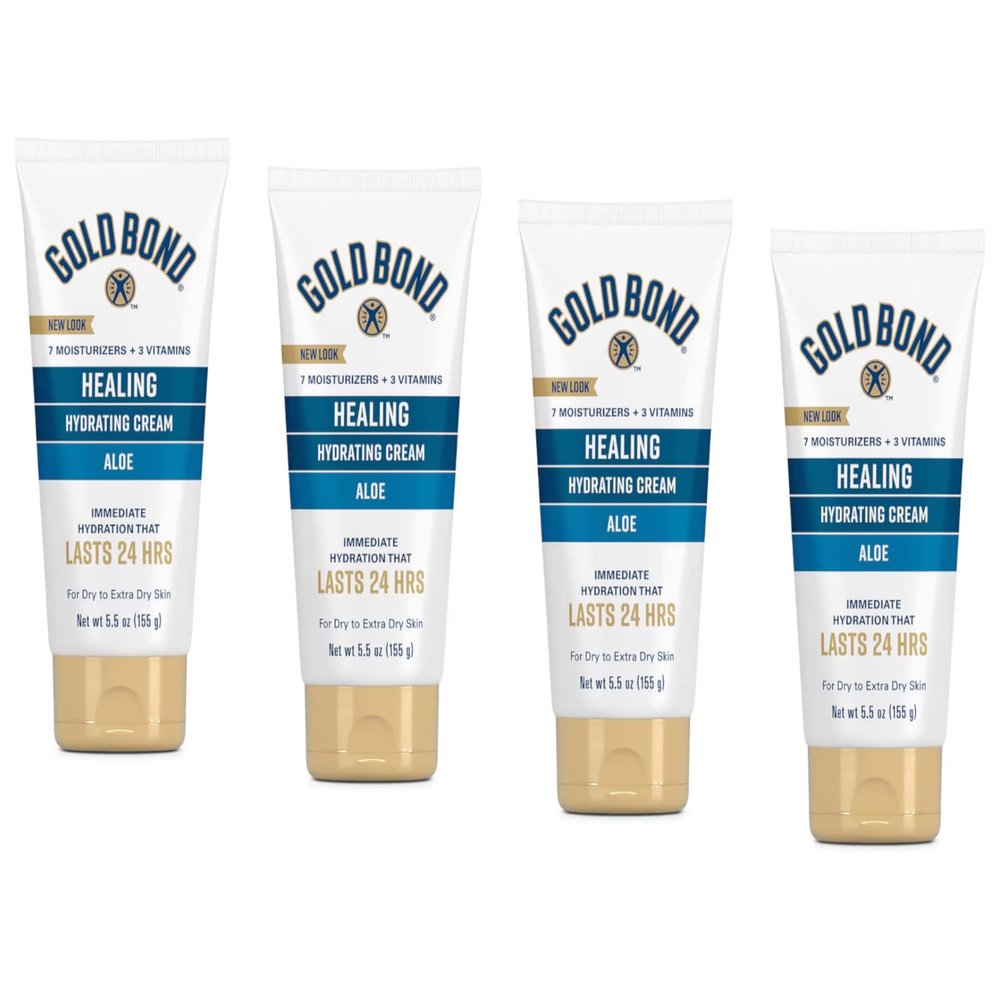 Gold Bond Ultimate Healing Skin Therapy Cream, Aloe 5.50 oz (Pack of 4)