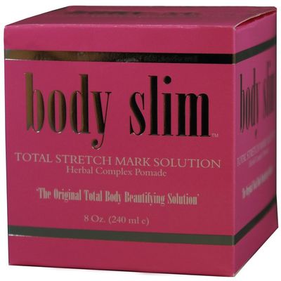 Body Slim Total Stretch Mark Solution Herbal Complex Pomade 8 oz. (Pack of 2)