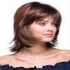 Bailey Wig Color Mochaccino - Rene of Paris Wigs 6.5" Mid Length Layered Shag Wispy Bangs Synthetic Open Weft Cap Bundle w/Comb, MaxWigs Hairloss Booklet view 1