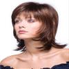 Bailey Wig Color Mochaccino - Rene of Paris Wigs 6.5" Mid Length Layered Shag Wispy Bangs Synthetic Open Weft Cap Bundle w/Comb, MaxWigs Hairloss Booklet view 4