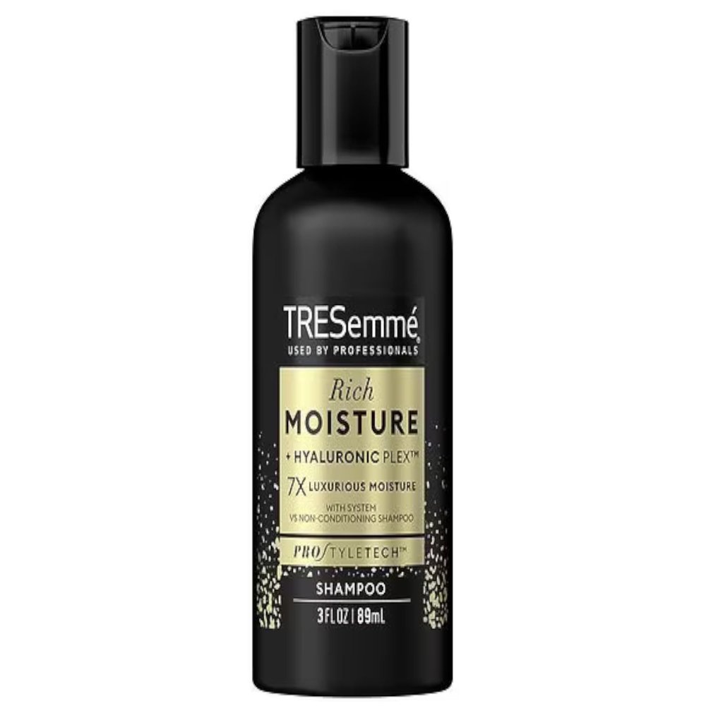 TRESemme Shampoo Moisture Rich Shampoo for Dry Hair, Travel-Size 3 Oz. (Pack of 10)