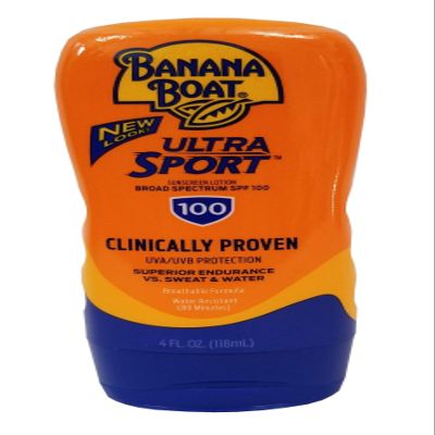 Banana Boat Spf#100 Sport 4 Ounce Sunscreen Lotion (118ml) (3 Pack)