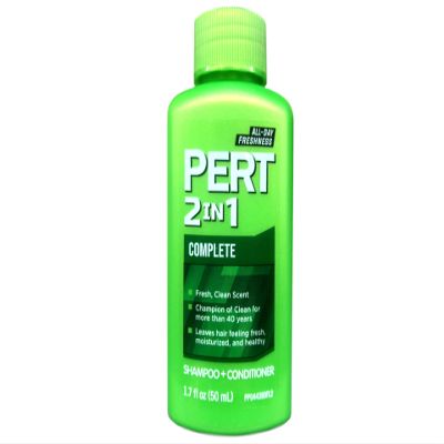 Pert Plus 2-in-1 Shampoo & Conditioner, Classic Clean 1.70 oz (Pack of 7)