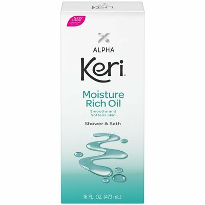 Alpha Keri Shower & Bath Moisture Rich Oil 16 oz(Pack Of 8)
